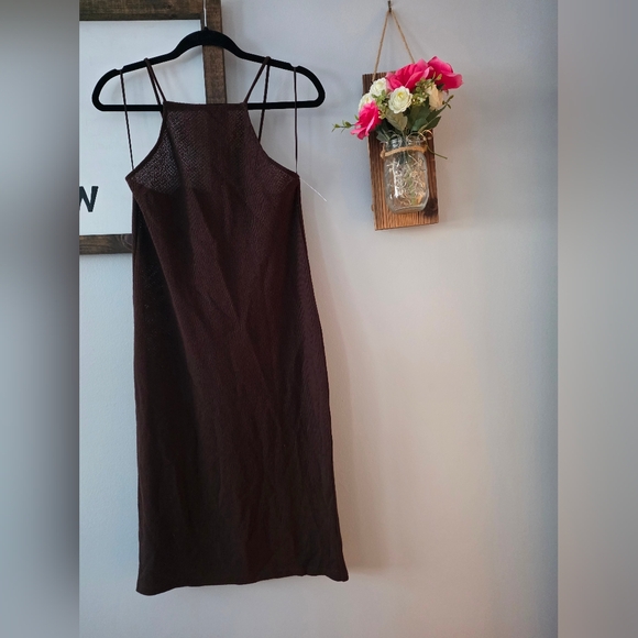 Zara Dresses & Skirts - Zara Brown Textured Knit Dress NWT Size Medium